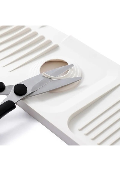 Beyaz Bulaşık Süngeri Banyo Lavabo Tezgahı Koruyucu Silikon Musluk Matı Su Geçirmez Kaymaz Plastik B Diğer