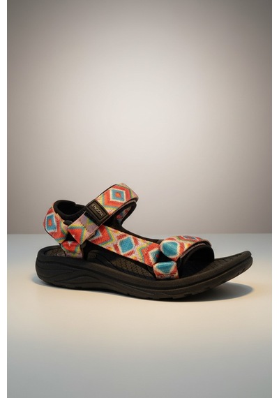 Modayak Enodia 9013 Siyah & Kilim Outdoor Günlük Kadın Sandalet