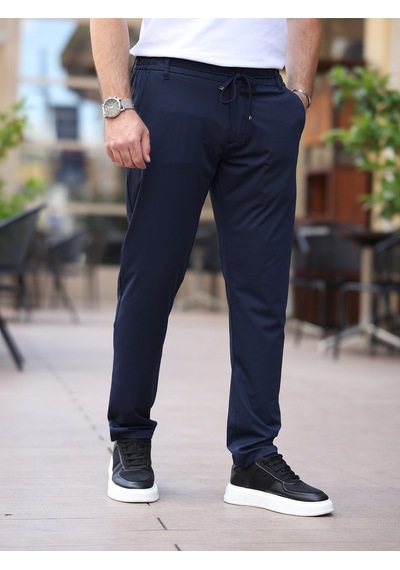 Ultra Hafif İnce Esnek Slim Fit Jogger Lacivert