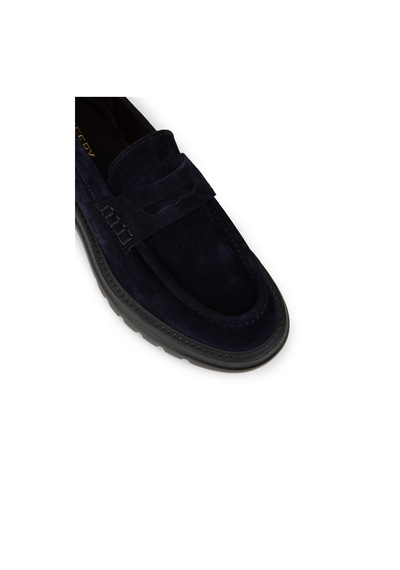 Deery Erkek Hakiki Süet Lacivert Loafer Ayakkabı - 02006mlcve01 Lacivert
