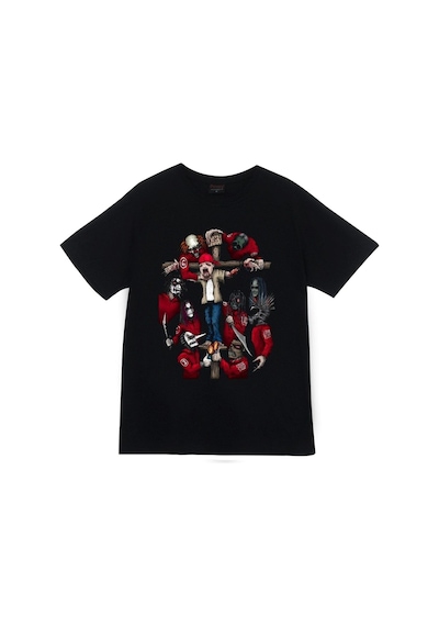 Stoned&Fame Slipknot Baskılı T-shirt SIYAH