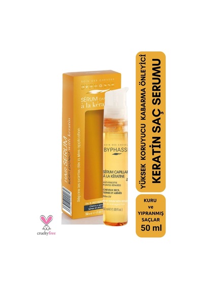 Byphasse Yüksek Koruyucu ve Kabarma Önleyici Keratin Saç Serumu 50 ML