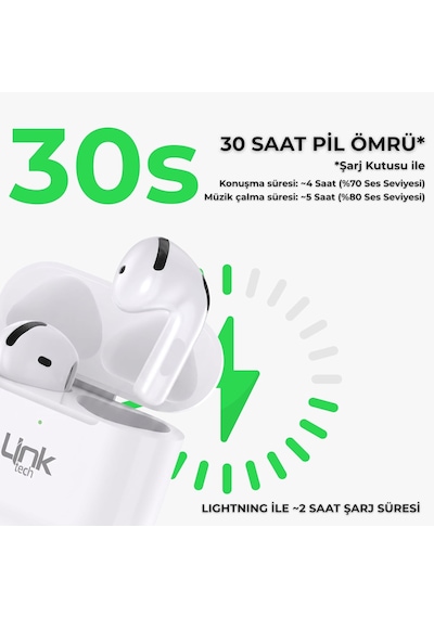 Ap07 Smartpods Tws Kablosuz Bluetooth Kulaklık Beyaz
