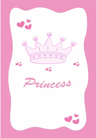 Dijital Baskılı Princess Desen Dekoratif Yıkanabilir Kaymaz Taban Çocuk Halısı Çok Renkli