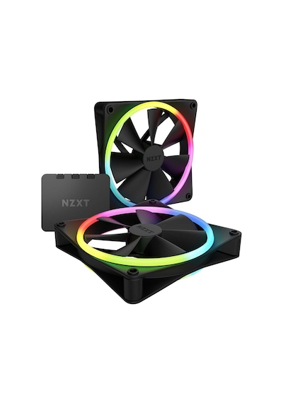 Nzxt F140 Rgb Duo Siyah 2x140 Mm+fan Kontrolcü Rf-d14df-b1