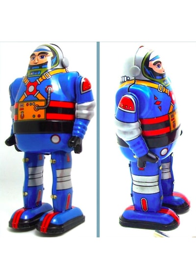 Omeniv Mavi Astronot Adam Teneke Oyuncak Anahtar Kurmalı 42205956 Teşhir Ürün