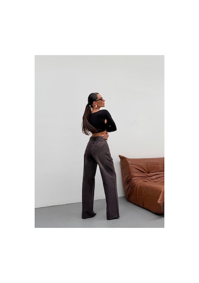 Kene Jeans Kahve İşlemli Yan Cep Ön İşlemli Tam Kalıp Bol Paça Kot/denim Pantolon Kahve İşlemli Kene Jeans Kahve İşlemli Yan Cep Ön İşlemli Tam Kalıp Bol Paça Kot/denim Pantolon Kahve İşlemli