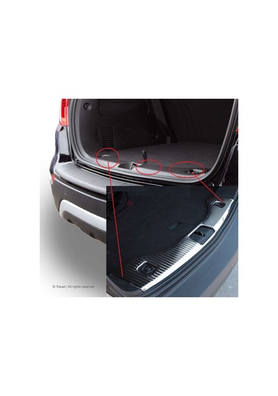 Opel Mokka 2012 2020 Arka Tampon Eşiği Krom