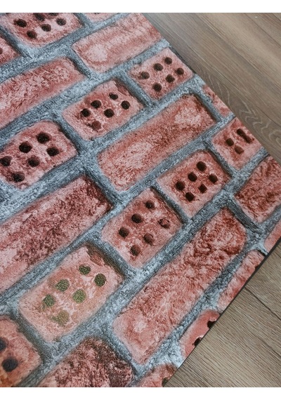 Kiremit/taş Desenli 3 Boyutlu Hava Alabilen Silinebilir Duvar Kağıdı 5 M² Diğer