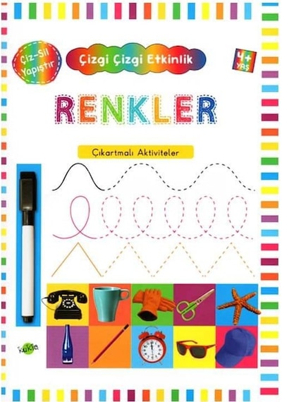 +4 Yaş Çizgi Çizgi Etkinlik Renkler Kukla Yayınları