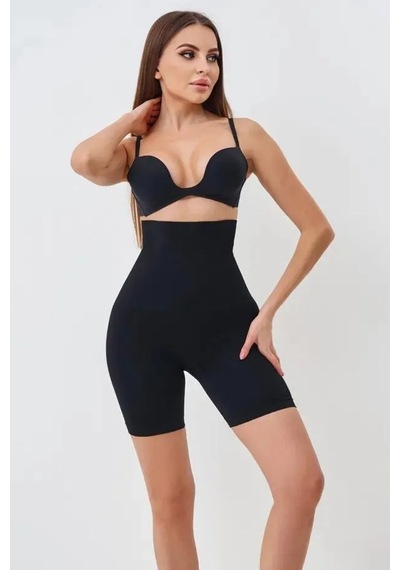 Mistirik Irina Model Toparlayıcı Şekillendirici Tayt Şort Push Up Etkili Siyah Renk SiYAH