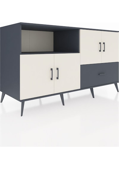 Kronos Konsol 4 Raflı Tek Çekmeceli 4 Kapaklı 176x59x99 Antrasit- Antrasit-aytaşı/antrasit Kronos Konsol 4 Raflı Tek Çekmeceli 4 Kapaklı 176x59x99 Antrasit- Antrasit-aytaşı/antrasit