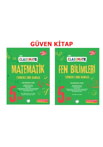 Okyanus Yayınları 5.sınıf Classmate Matematik Fen Bilimleri Etkinlikli Soru Bankası Seti