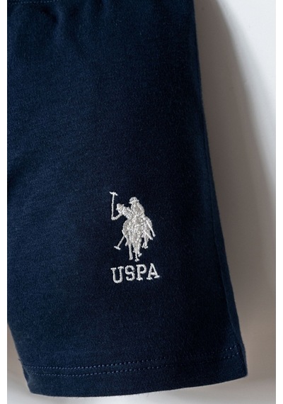U.s. Polo Assn. Erkek Bebek Beyaz Şort Takım 5274-49946 Lacivert