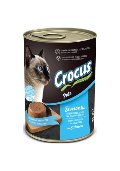 Crocus - 525 - Yetişkin Kedi Somonlu Pate Yaş - Csmo-tex - Mama 400g