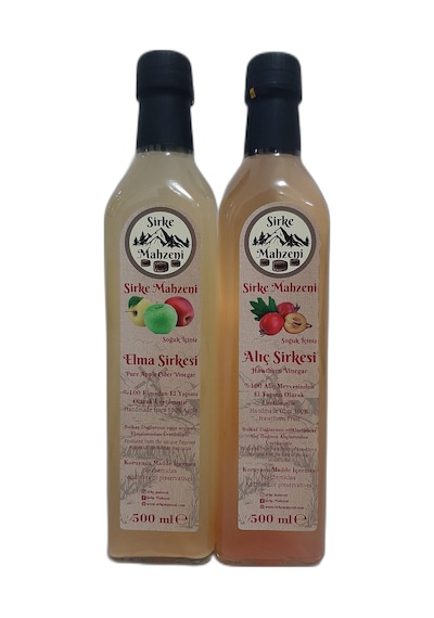 Sirke Mahzeni Elma + Alıç Sirkesi 2 x 500 ML