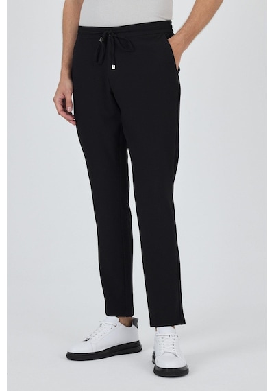 İmza Siyah Esnek Lastikli Yandan Cepli Casual Comfort Fit Jogger Pantolon 1003250210 Siyah İmza Siyah Esnek Lastikli Yandan Cepli Casual Comfort Fit Jogger Pantolon 1003250210 Siyah