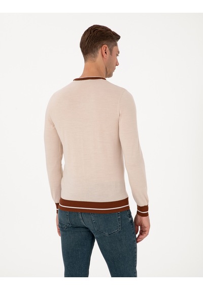 Pierre Cardin Erkek Kum Melanj Kazak /triko 50315712-vr123 Kum Melanj