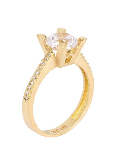 Cigold Tektaş Yüzük 14 Ayar Altın 2,71 Gr Oa-k21101028870