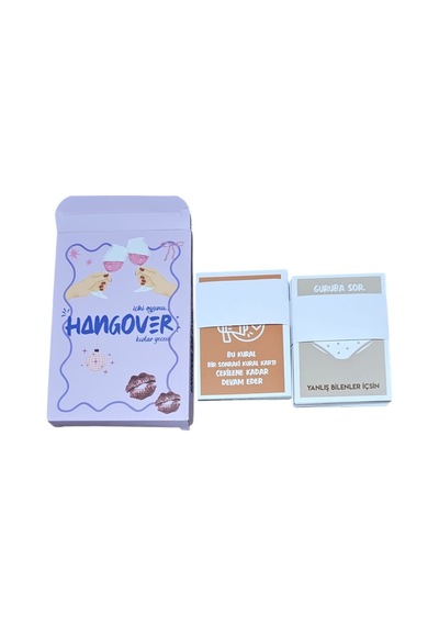 Hangover Kızlar Gecesi Mini İçki Oyunu 45 Kartlık Eğlenceli Parti Seti