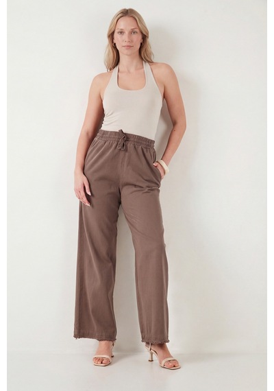Lela Bayan Pantolon 668yp4760 Kahve Kahve