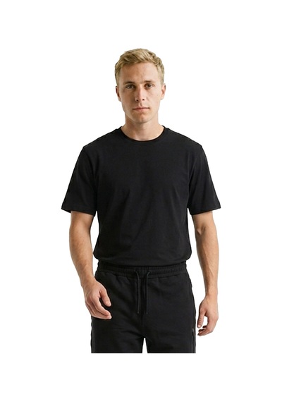 Sportive Bane Erkek Siyah Günlük Stil T-shirt 26ye0017-syh