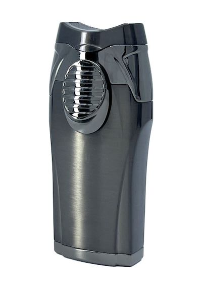 Parmida Gunmetal 3 Ü 1 Arada Lüks Puro Çakmağı Entegre Punch Delici Füme