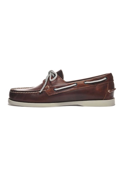 Sebago Docksides Portland Waxed Erkek Deri Ayakkabı Kahverengi