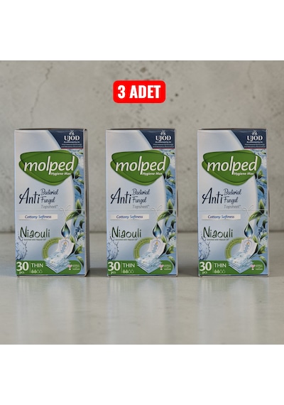 Molped Nioli Hijyen Max İnce Günlük Ped 30'lu
