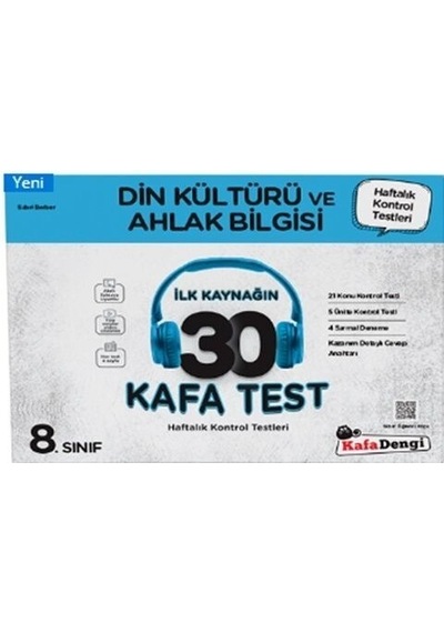 8. Sınıf Din Kültürü Ve Ahlak Bilgisi İlk Kaynağın 30 Kafa Test Kafa Dengi Yayınları