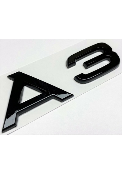 Audi A3 Piano Black Bagaj Yazısı Arması Logosu 3m 3d Abs