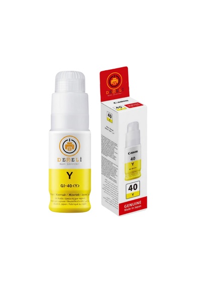 Drl Premium Gı-40 %100 Uyumlu 4'lü Set Uyumlu Mürekkep Siyah-mavi-kırmızı-sarı