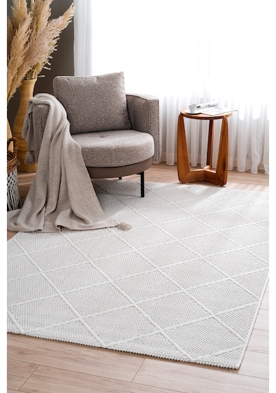 Koza Hayad Nomad Krem Halı Kilim Salon Oturma Odası Yatak Odası Koridor Makine Halısı A2417a. Krem