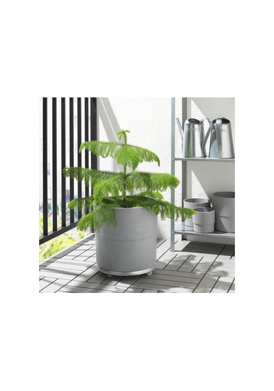 Ikea Nypon Plastik Saksı 32 Cm Gri