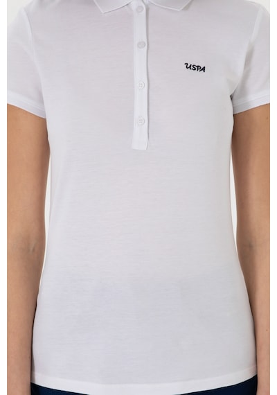 U.S. Polo Assn. Kadın Beyaz Basic Polo Yaka Tişört 50305764-VR013 U.S. Polo Assn. Kadın Beyaz Basic Polo Yaka Tişört 50305764-VR013