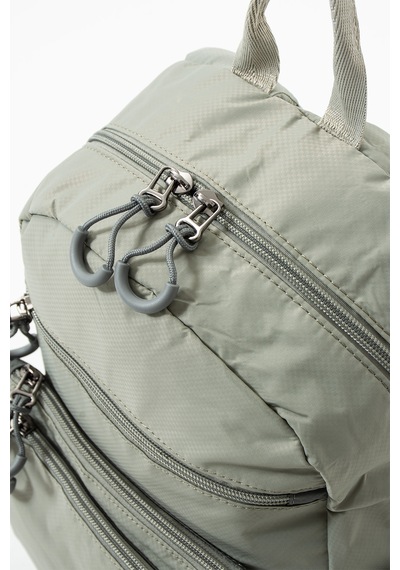 Özer-6002 Sanmorris Suya Dayanıklı Paraşüt Kumaş Unisex Sırt Çantası Açık Gri
