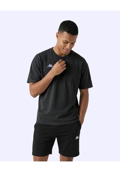 Kappa Jona Tshirt Erkek Siyah Oversize Tişört