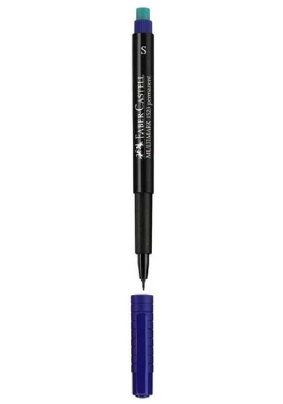 Faber Castell Permanent Asetat Kalem Mavi S 10'lu Kutu Diğer