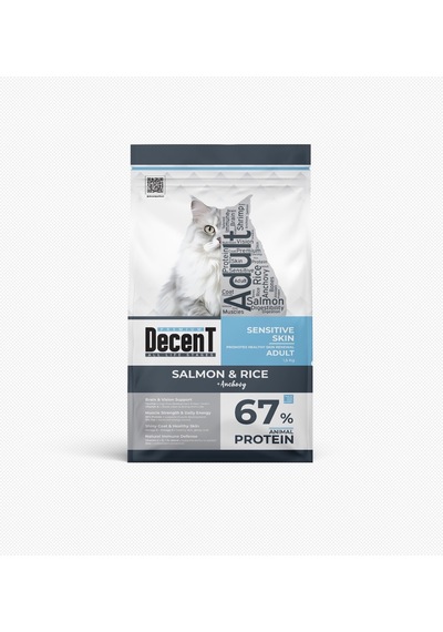 Decent Somonlu Yetişkin Kedi Maması 1.5 Kg