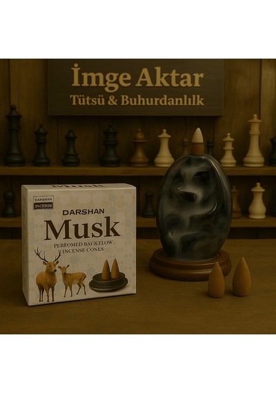 Darshan İncense Musk Geri Akış Tütsü 10 Adet Çok Renkli