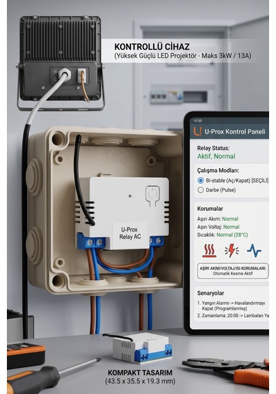 Relay Ac Kablosuz Akıllı Röle 220v Otomasyon Modülü