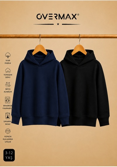 Overmax Çocuk 2 Li Sweatshirt Takımı 3-12 Yaş Siyah-lacivert - 917353073 Siyah-lacivert Overmax Çocuk 2 Li Sweatshirt Takımı 3-12 Yaş Siyah-lacivert - 917353073 Siyah-lacivert