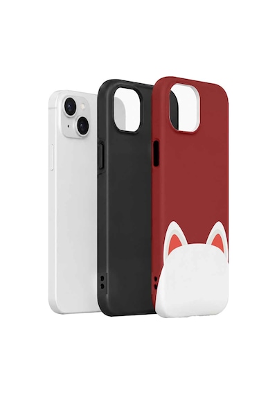 Velvoria Valestra Kedi Kulaklı Apple iPhone Uyumlu 14 Darbe Korumalı Kılıf Valestra Select - Kedi Kulaklı