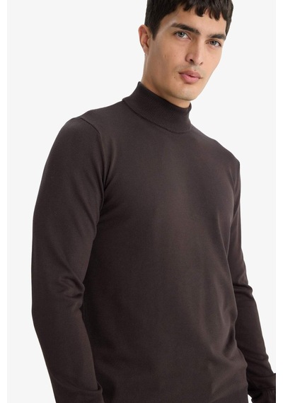 Defacto Regular Fit Balıkçı Yaka Premium Triko Kazak A5282ax25aubn497 Kahve