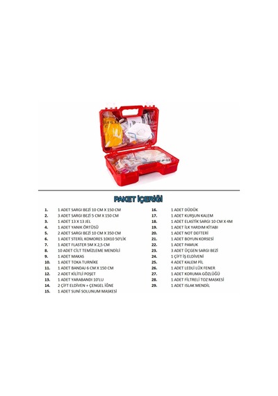 Süper Bag Acil Afet Seti Emergency Disaster Set Çok Renkli