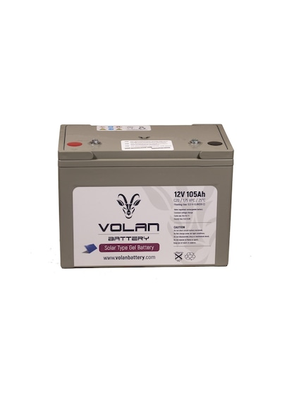 12 Volt 105 Amper Jel Akü Solar Güneş Enerjisi - Volan Akü / 325018790