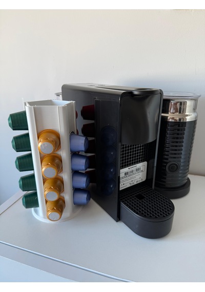 Kapsül Kahve Tutucu Dekoratif Standı 25 Kapasiteli Nespresso Beyaz