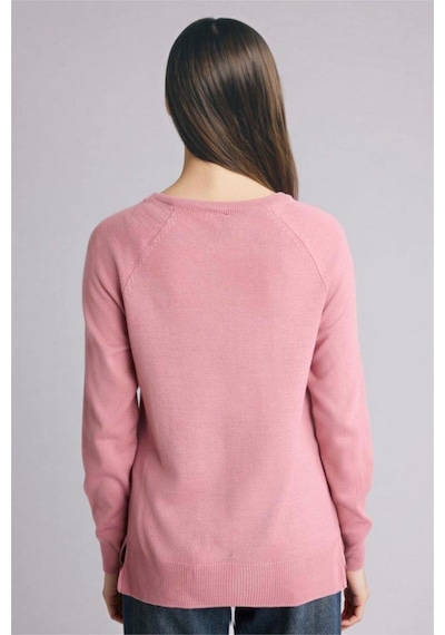 Defacto Relax Fit Bisiklet Yaka Basic Düz Triko Kazak I6913az25wnpn141 Pembe