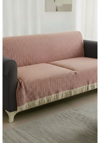 Pamuklu Koltuk Örtüsü 170x210 Cm Tekli İkili Üçlü Çekyat Ve Berjer İçin Çok Amaçlı Kiremit