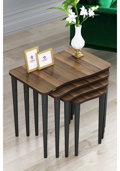 Canisa Concept Kuğu Serisi 1.sınıf Sehpa Takımı Mdf Ceviz 4'lü Zigon Sehpa Takımı Antrasit Gürgen Ayak Sehpalar Ceviz Ayaklar Antrasit Canisa Concept Kuğu Serisi 1.sınıf Sehpa Takımı Mdf Ceviz 4'lü Zigon Sehpa Takımı Antrasit Gürgen Ayak Sehpalar Ceviz Ayaklar Antrasit